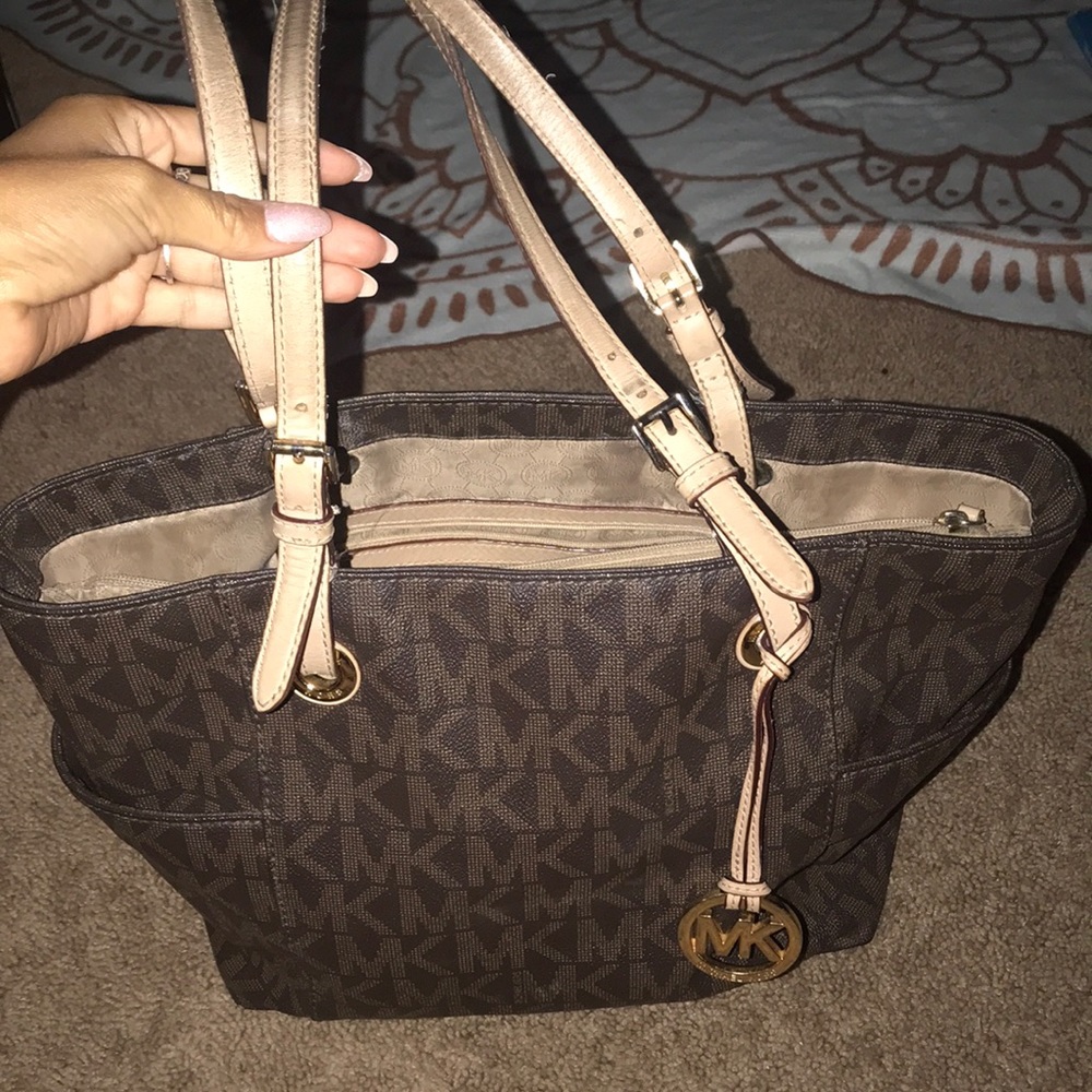 Dark brown MK shoulder bag